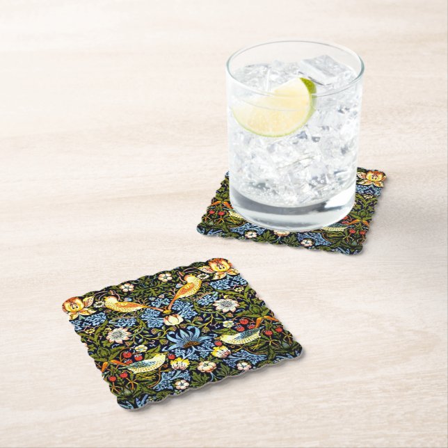 William Morris, Strawberry Thief Untersetzer (Vor Ort)