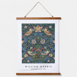 William Morris Strawberry Thief Wandteppich Mit Holzrahmen