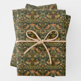 William Morris: Strawberry Thief Wrapping Paper Geschenkpapier Set