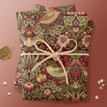 William Morris Strawberry Thief Wrapping Paper