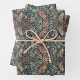 William Morris: Strawberry Thief Wrapping Paper Geschenkpapier Set