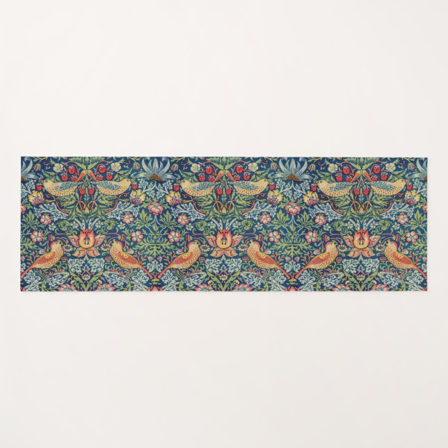 William Morris - Strawberry Thief Yogamatte (Vorderseite (Horizontal))
