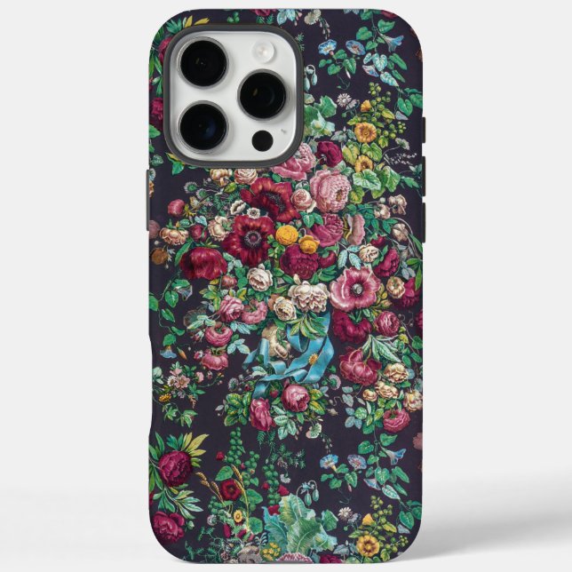 William Morris Style Classy Rustic English Calico Case-Mate iPhone Hülle (Rückseite)