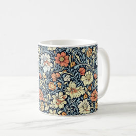 William Morris style floral acanthus pattern Kaffeetasse