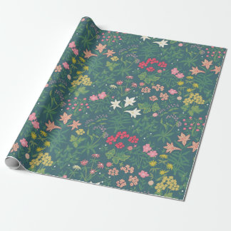 William Morris Style Spring Garden Blumenmuster Geschenkpapier