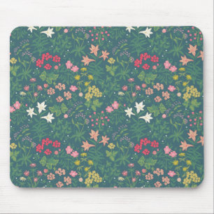 William Morris Style Spring Garden Blumenmuster Mousepad