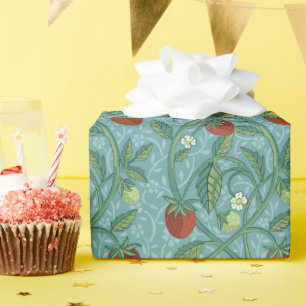 William Morris Style Strawberry Diief Floral Geschenkpapier