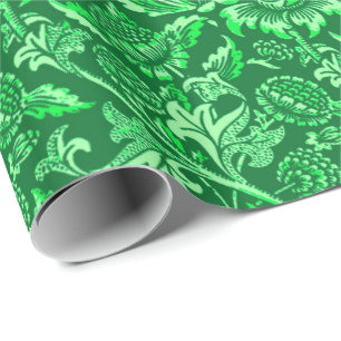 William Morris Sunblumen, Emerald Green Geschenkpapier
