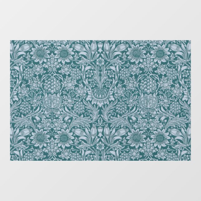 William Morris "Sunflower" 2 Fensteraufkleber (Blatt)
