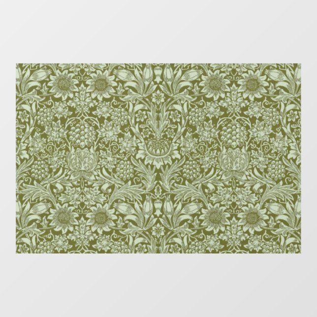 William Morris "Sunflower" 2 Fensteraufkleber (Blatt)