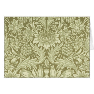 William Morris Sunflower Green Blume