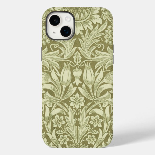 William Morris Sunflower Green Blume Case-Mate iPhone Hülle (Rückseite)