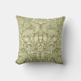 William Morris Sunflower Green Blume Kissen