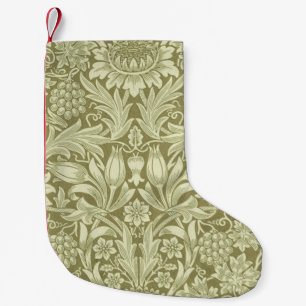 William Morris Sunflower Green Blume Kleiner Weihnachtsstrumpf