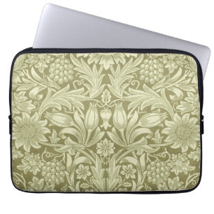 William Morris Sunflower Green Blume Laptopschutzhülle