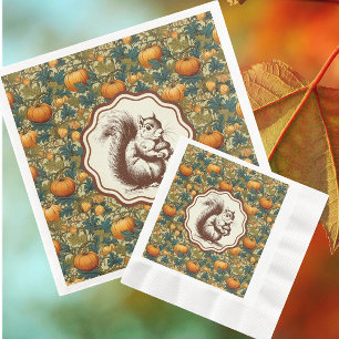 William Morris Sunflower Squirrel Paper Cup Serviette