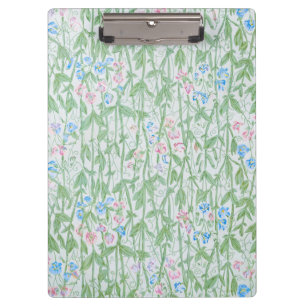 William Morris Süße Erbse Pastell-Blumenkunst Klemmbrett