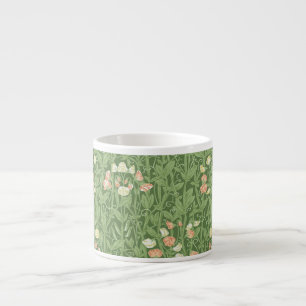 William Morris Süßerbsen-Muster Vintage Botanik Espressotasse