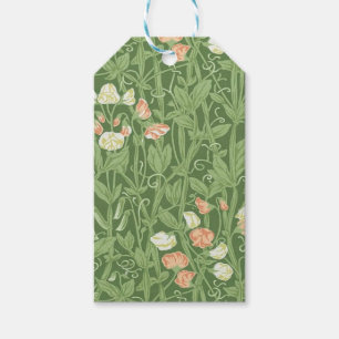 William Morris Süßerbsen-Muster Vintage Botanik Geschenkanhänger