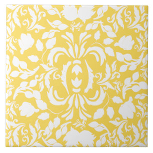 William Morris süßes vintage Blumenmuster gelb Fliese