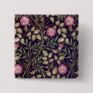 William Morris Sweet Briar Floral Art Nouveau Button