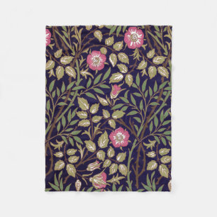 William Morris Sweet Briar Floral Art Nouveau Fleecedecke