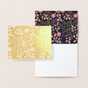 William Morris Sweet Briar Floral Art Nouveau Folienkarte