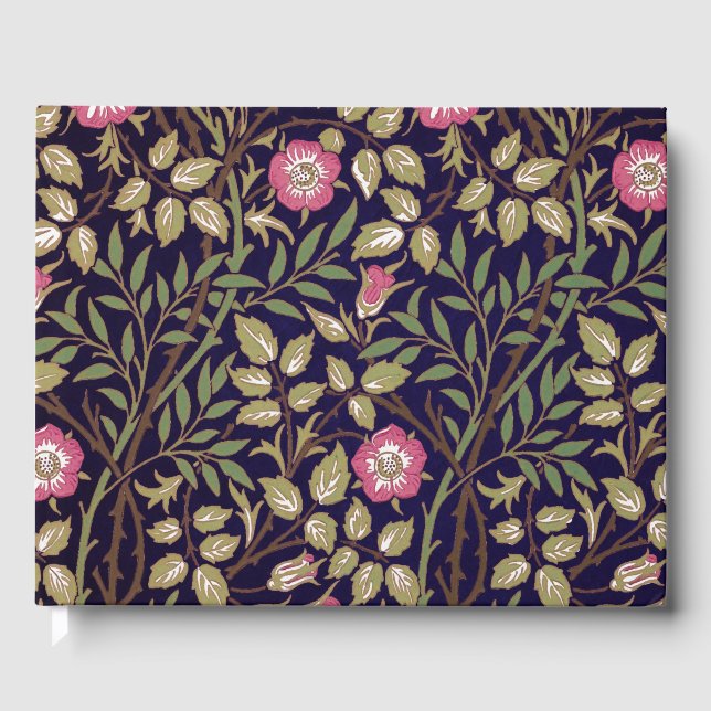 William Morris Sweet Briar Floral Art Nouveau Gästebuch (Vorderseite)