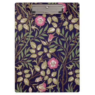William Morris Sweet Briar Floral Art Nouveau Klemmbrett