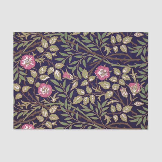 William Morris Sweet Briar Floral Art Nouveau Seidenpapier (Vorderseite)