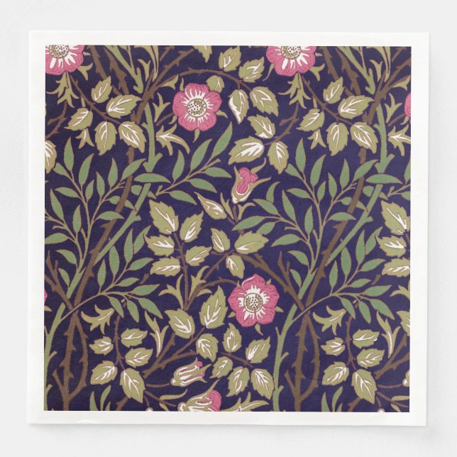 William Morris Sweet Briar Floral Art Nouveau Serviette (Vorderseite)