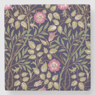 William Morris Sweet Briar Floral Art Nouveau Steinuntersetzer