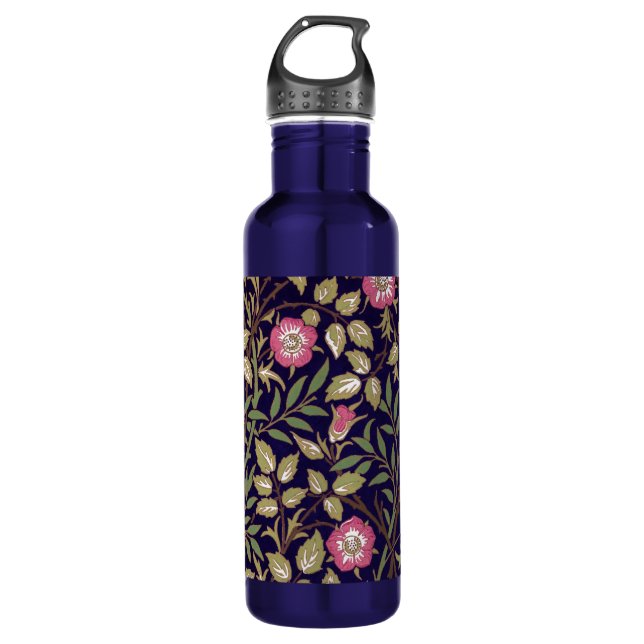 William Morris Sweet Briar Floral Art Nouveau Trinkflasche (Vorderseite)