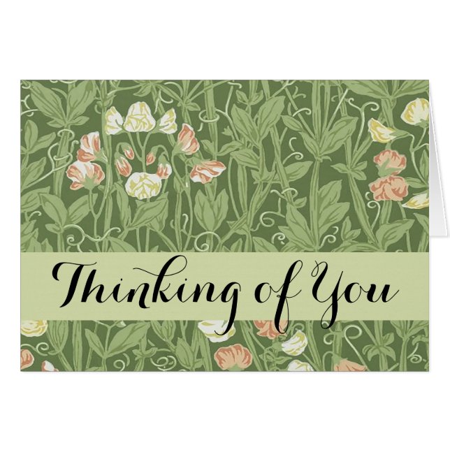 William Morris Sweet Pea Floral Design (Vorderseite (Horizontal))