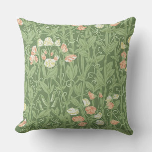 William Morris Sweet Pea Floral Design Kissen