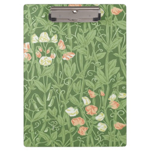 William Morris Sweet Pea Floral Design Klemmbrett