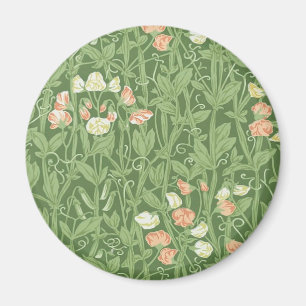 William Morris Sweet Pea Floral Design Magnet