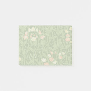 William Morris Sweet Pea Floral Design Post-it Klebezettel