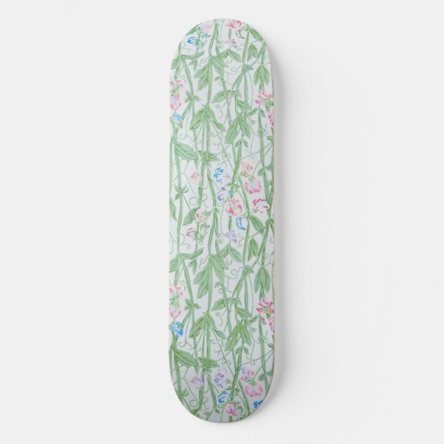 William Morris Sweet Pea Floral Pattern Classic Skateboard (Vorderseite)