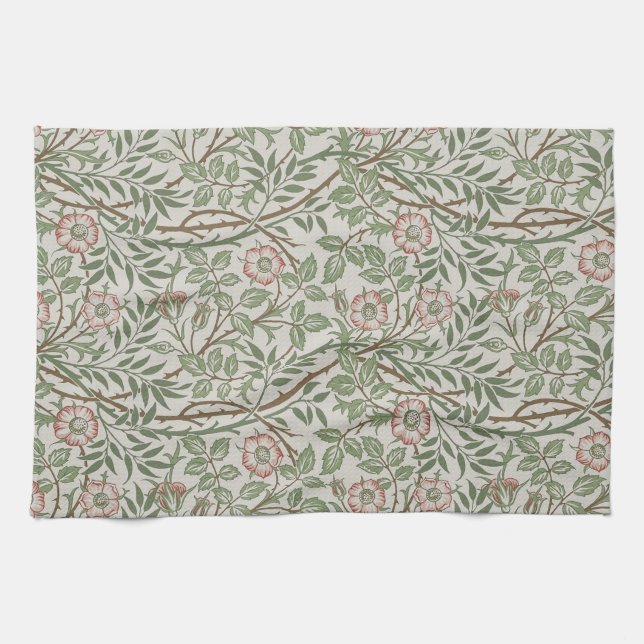 William Morris Sweetbriar Blumenmuseum Geschirrtuch (Horizontal)