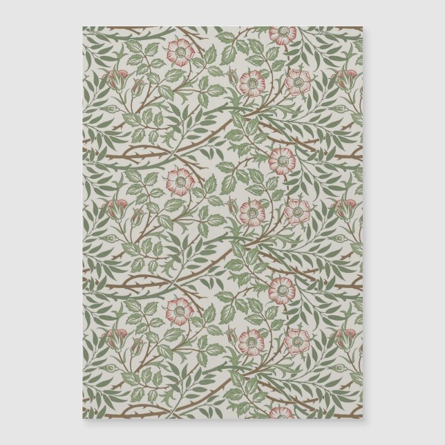 William Morris Sweetbriar Blumenmuseum Magnetkarte (Vorderseite)