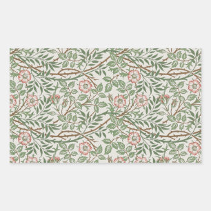 William Morris Sweetbriar Blumenmuseum Rechteckiger Aufkleber