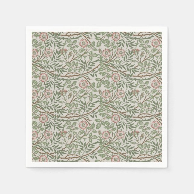 William Morris Sweetbriar Blumenmuseum Serviette (Vorderseite)