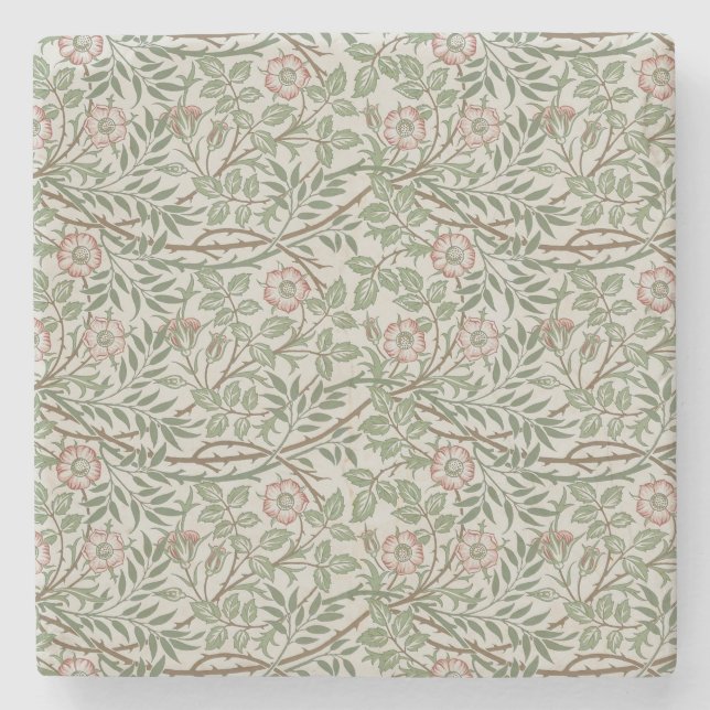 William Morris Sweetbriar Blumenmuseum Steinuntersetzer (Vorderseite)