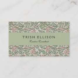 William Morris Sweetbriar Blumenmuseum Visitenkarte