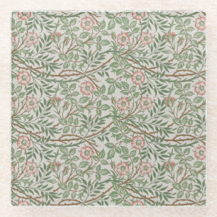 William Morris Sweetbriar Florale Art Nouveau Glasuntersetzer