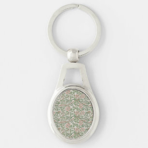 William Morris Sweetbriar Florale Art Nouveau Schlüsselanhänger