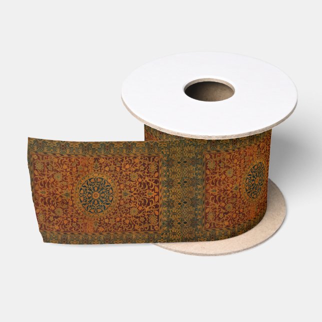 William Morris Tapestry Carpet Rug Satinband (Spule)
