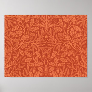 William Morris Tapete Eicheln und Eiche Poster