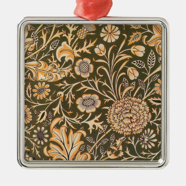 William-Morris-Tapete Ornament Aus Metall (Vorne)